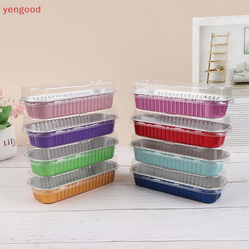 Set 10 Hộp Giấy Nhôm Đựng Bánh Cupcake Có Nắp Đậy Tiện Dụng