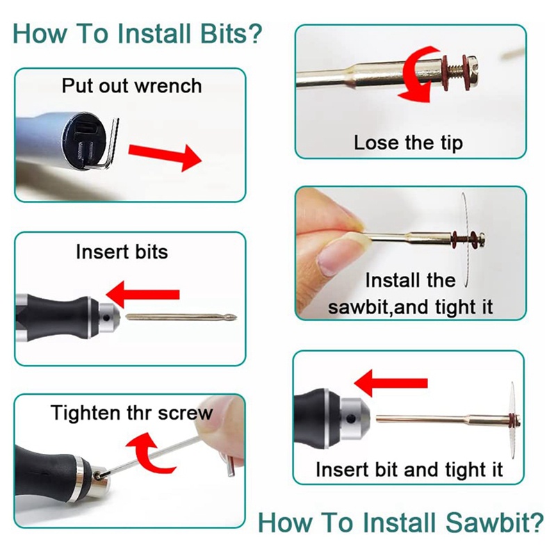 Bút Khắc Điện Mini Không Dây Dùng Làm Đồ Trang Sức / Kính / Kim Loại / Gỗ