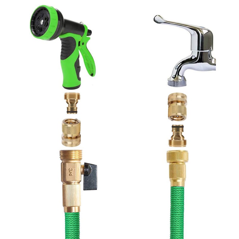 Đầu Nối Ống Nước Tưới Vườn Nhanh Chóng Bằng Đồng Thau Trơn 3 / 4 Inch