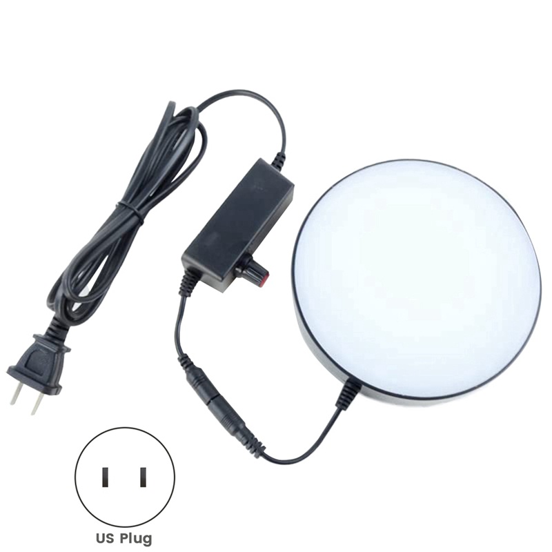 Vòng Đèn LED Kính Hiển Vi Ánh Sáng Trắng Có Thể Điều Chỉnh Độ Sáng Kèm Bộ Chuyển Đổi Nguồn Điện Phích Cắm