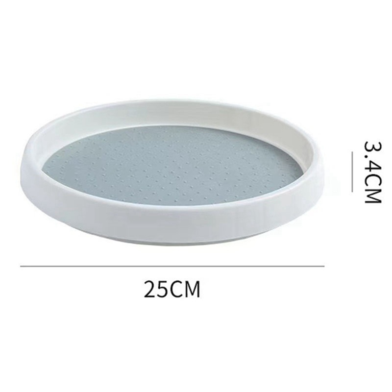 Set 2 Bàn Xoay Đựng Gia Vị 10 Inch Chống Trượt Cho Nhà Bếp