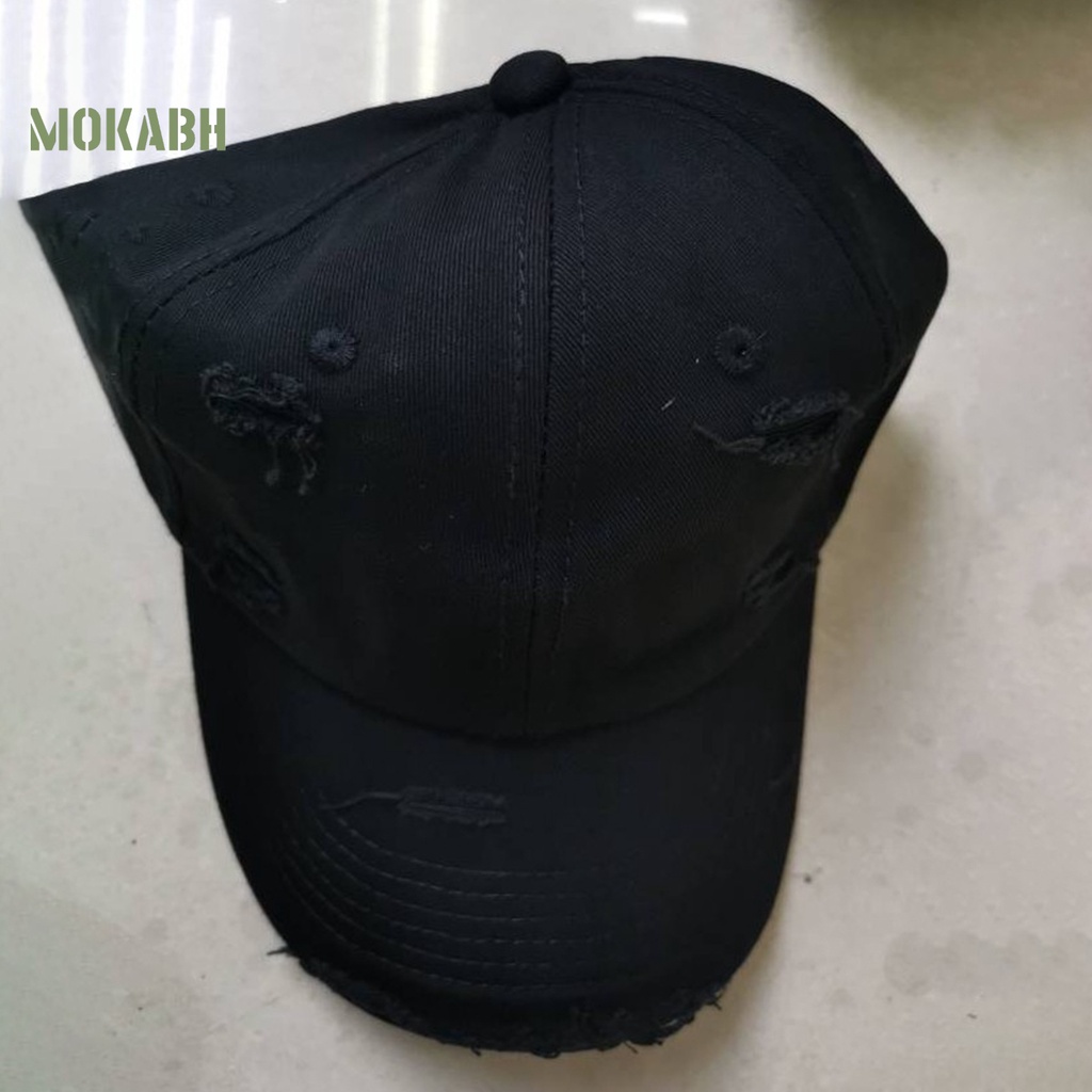 [Mok Abh] Mũ Lưỡi Trai Có Thể Điều Chỉnh Vành Che Nắng Thời Trang Unisex