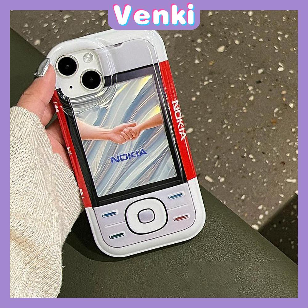 VENKI - Dành Cho iPhone 11 Ốp Lưng iPhone Ốp Lưng Điện Thoại Trong Suốt Phản Quang Laser TPU Mềm Túi Khí Chống Sốc Ốp Lưng Retro Sáng Tạo Tương Thích Với iPhone 14 13 Pro max 12 Pro Max XR 7PLus 8PLus