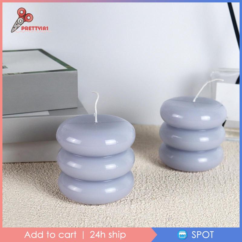 [Prettyia1] Nến Acrylic Thủ Công DIY Họa Tiết Hình Học