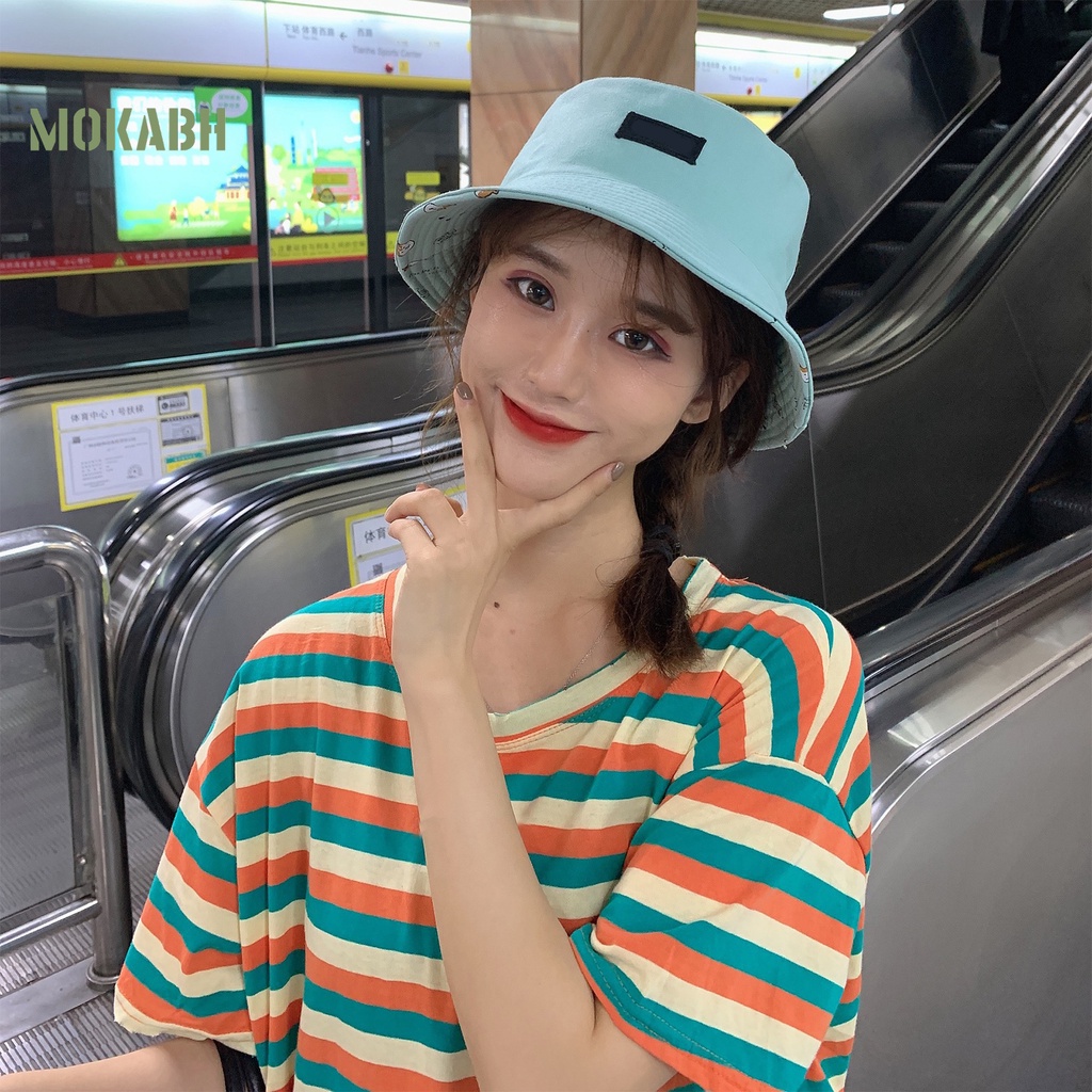 Nón Tai Bèo Bằng Cotton Họa Tiết Hoạt Hình Thời Trang Mùa Thu Cho Nam Và Nữ