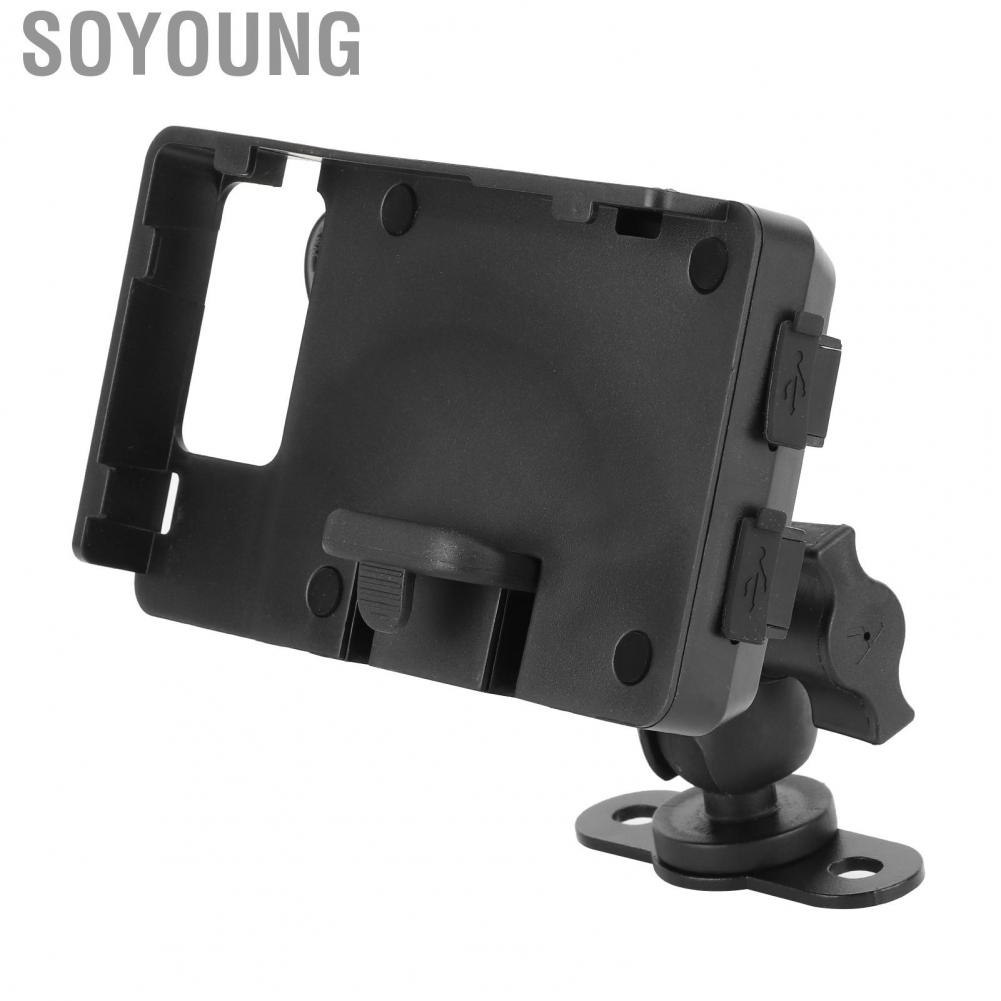 Soyoung Motorcycle Phone  Mount Charging Holder Fit for Ducati Scrambler 800 14‑20/1100 18‑20