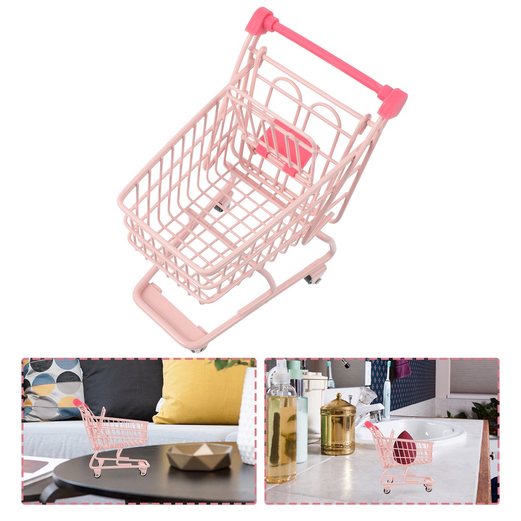 Xe Đẩy Mua Sắm Đồ Chơi Mini Cho Bé