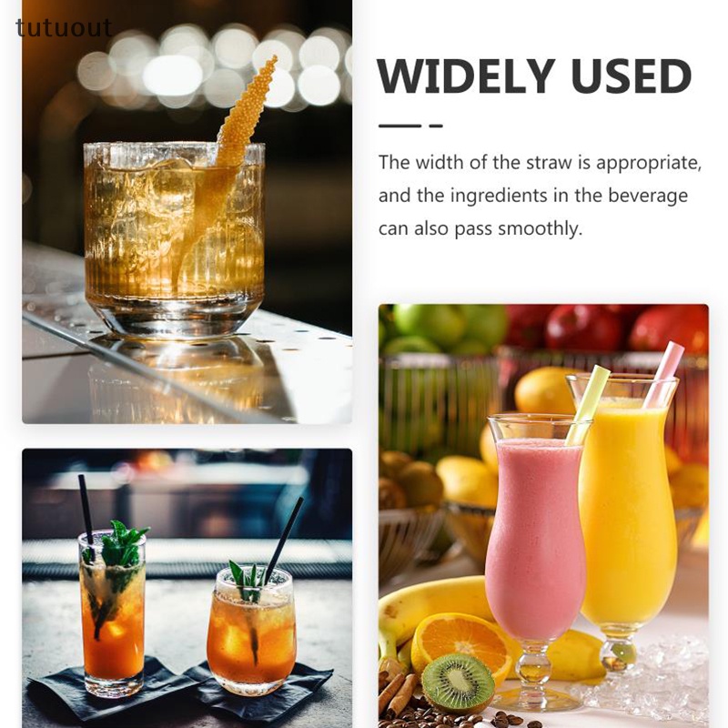 Ống Hút Thủy Tinh Tái Sử Dụng Được Cho Quán Bar / Cocktail