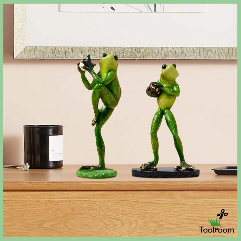 Mô Hình Tượng Ếch Bằng Nhựa Resin Trang Trí Hành Lang / Phòng Khách