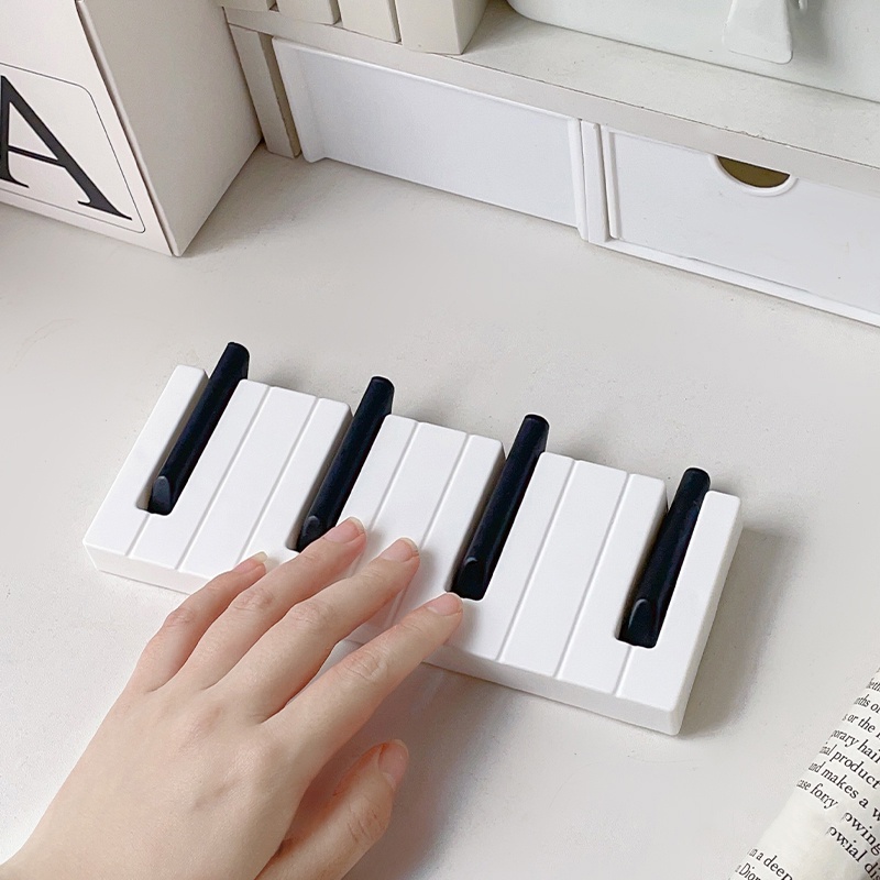 Móc Treo Đồ Hình Đàn Piano Có Giác Hút Gắn Tường