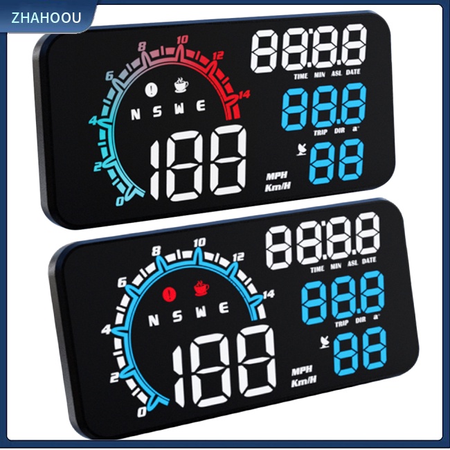 ☃Nhà Cửa☃ Màn Hình HUD 5.5-inch USB GPS Tốc Độ Cao Với Báo Động Quá Tốc Độ Cho Xe Hơi