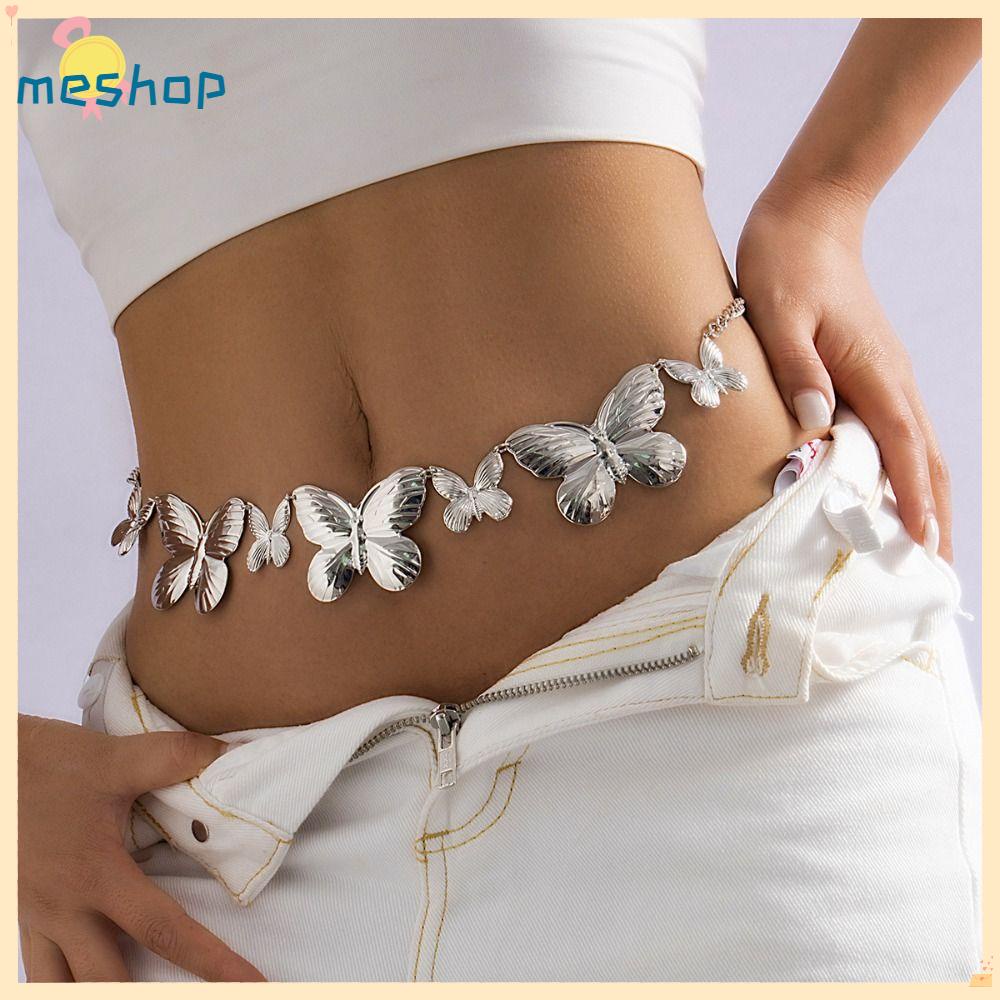 Dây Xích Đeo Hông Họa Tiết Bướm Thời Trang Cho Nữ