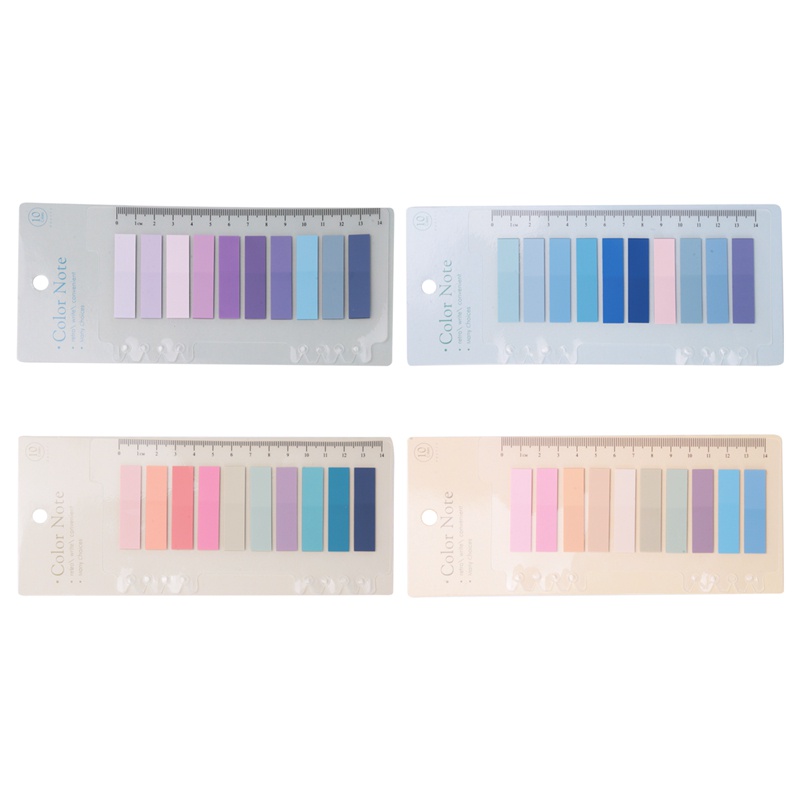 Bộ 800 Tab Chỉ Dính + 4 Tờ Giấy Ghi Chú Kèm Thước Đo
