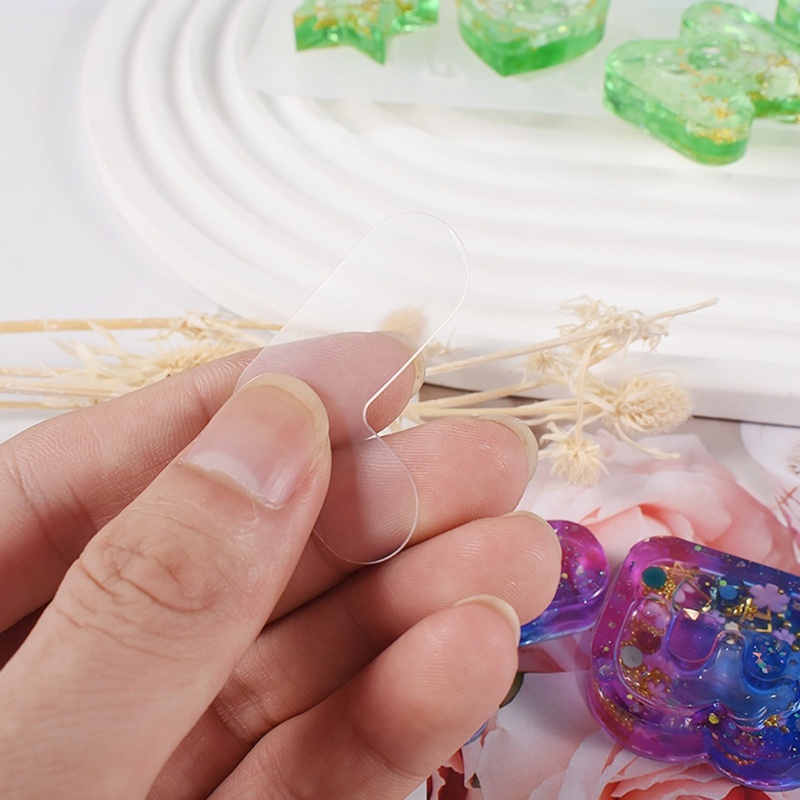 Khuôn Silicone Làm Móc Khóa / Mặt Dây Chuyền Thủ Công Hình Chữ Cái Phối Cát Chảy Độc Đáo