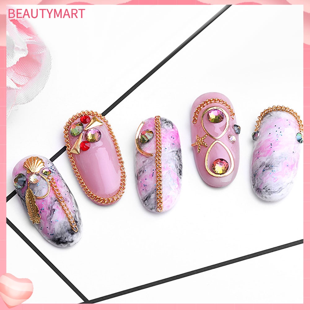 Dây Xích Hợp Kim 3D Nhiều Kích Cỡ Trang Trí Móng Tay Nghệ Thuật DIY