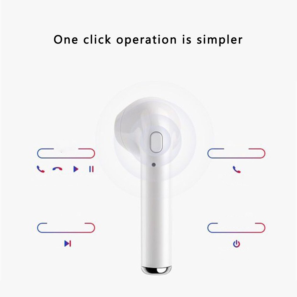 I7 Single Ear Mini Wireless Sports Running High-Definition Sound Quality Stereo Hanging Portable Headset [Q/7]