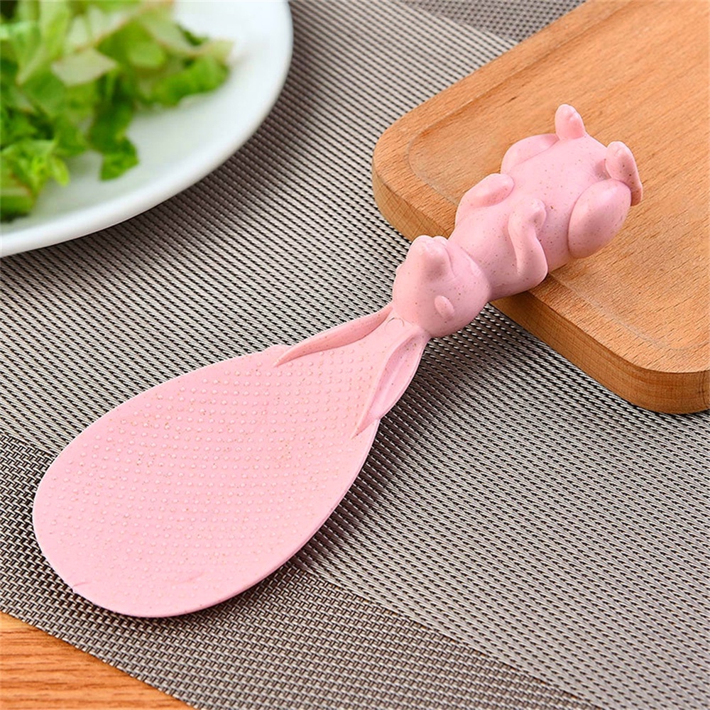 Muỗng Xới Cơm Không Dính Hình Chú Thỏ Hoạt Hình Dễ Thương Độc Đáo