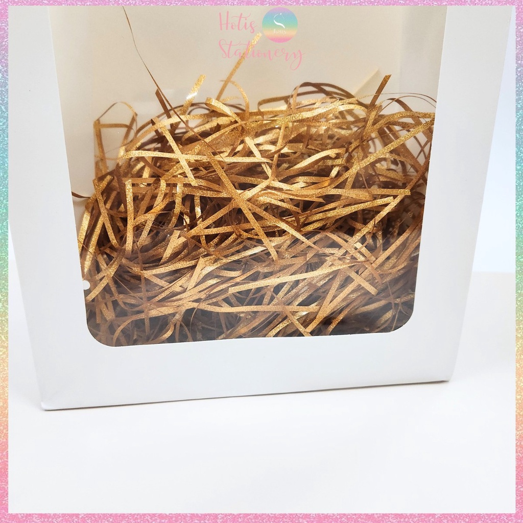[HOTIS] Túi giấy mặt kính trong suốt đựng quà tặng, bó hoa có kèm tag giấy - 35x24x14cm