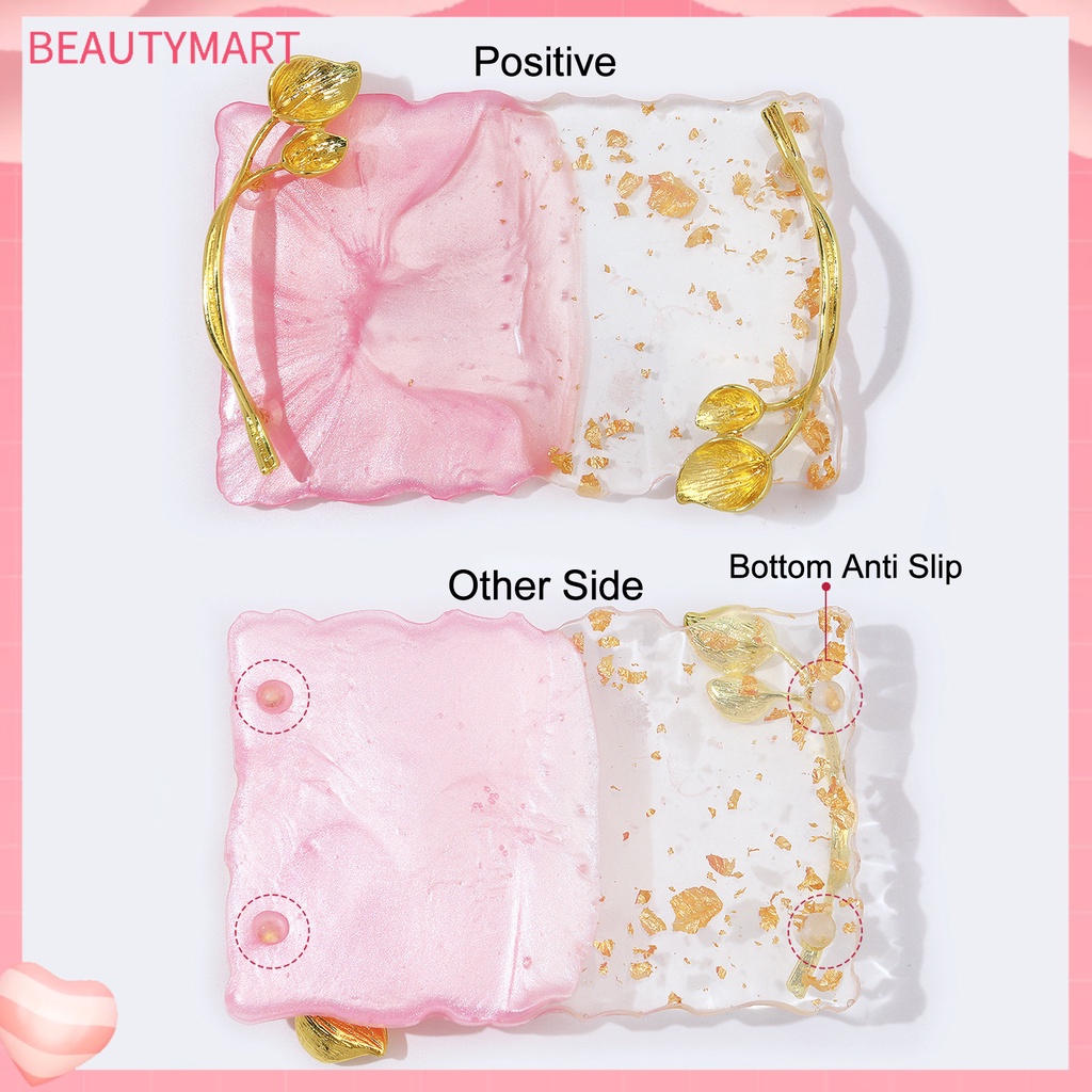 Khay Trưng Bày Móng Tay Giả Hình Chiếc Lá Màu Sắc Tươi Sáng