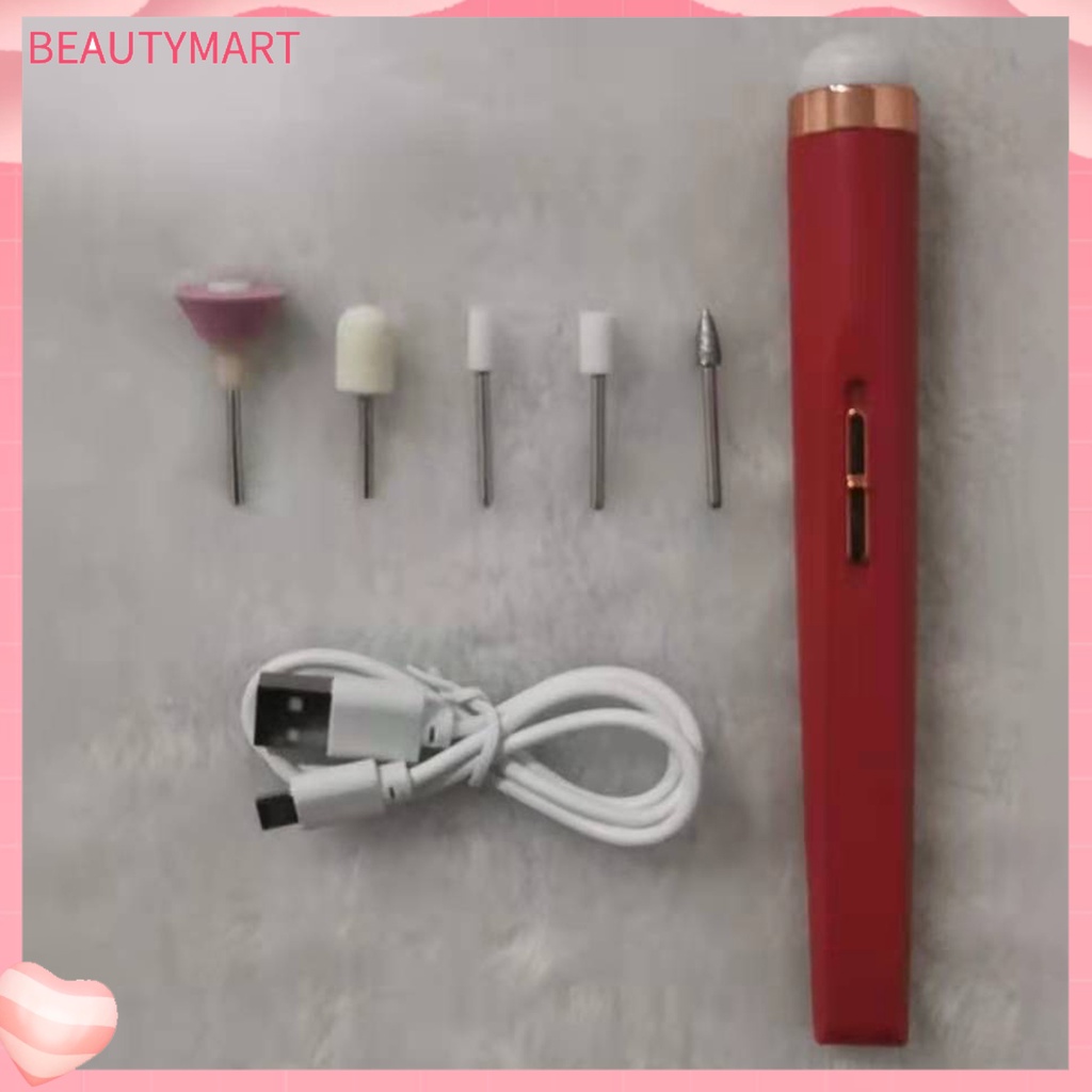 Máy Mài Móng Tay 5 Trong 1 Tốc Độ Cao Tiết Kiệm Điện Sạc USB Có Thể Sạc Lại