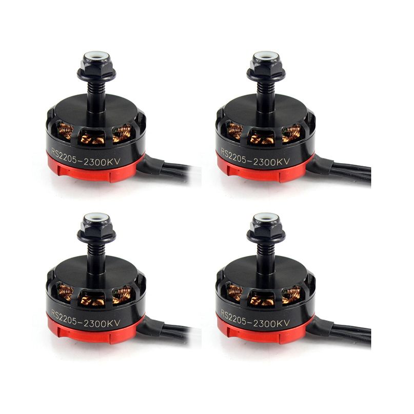 Bộ 4 Động Cơ Không Chổi Than RS2205 2205 2300KV CW CCW 3-4S Cho Máy Bay Điều Khiển Từ Xa QAV250 X210