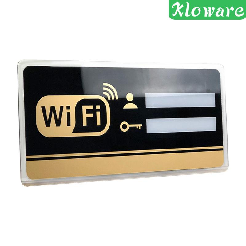 [Kloware] Bảng Hiệu WiFi Tự Dính Cho Cửa Hàng Khách Sạn