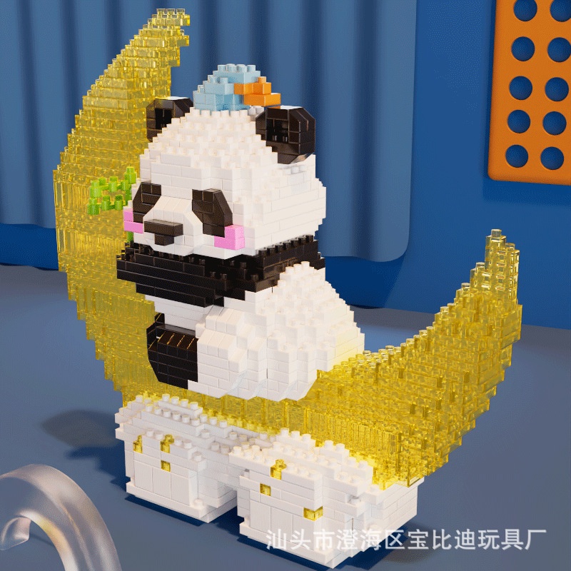 Bộ Đồ Chơi Lắp Ráp Gấu Trúc Cho Bé