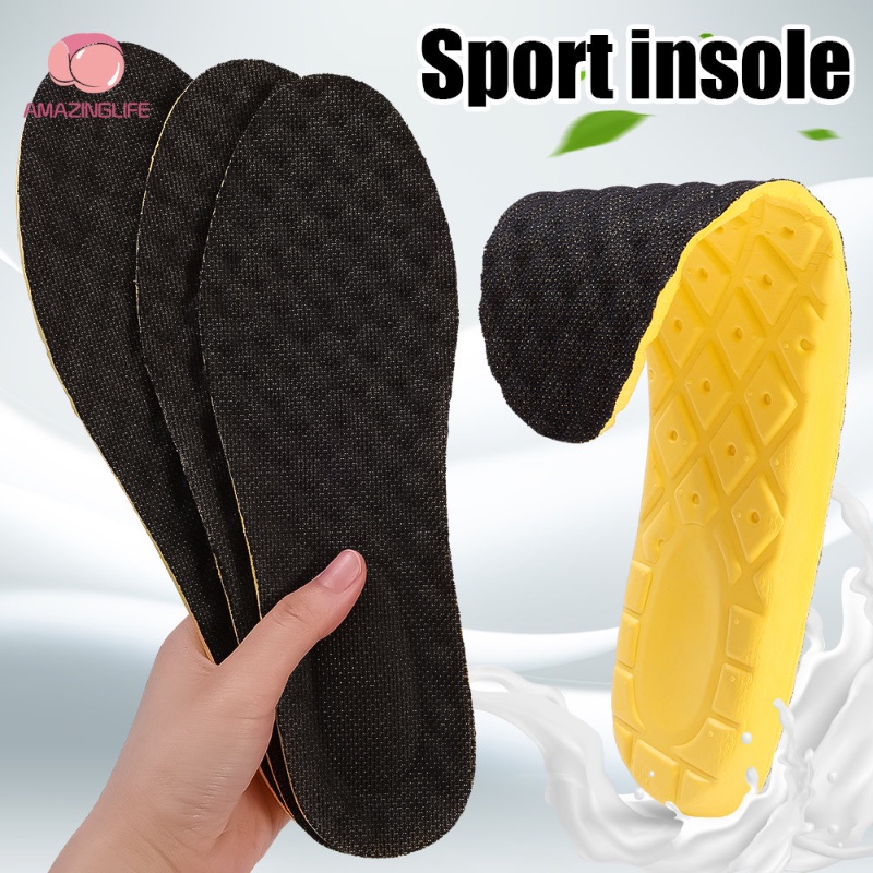 Miếng Lót Giày Thể Thao 4D Bằng Cao Su Latex Mềm Co Giãn Giảm Xóc