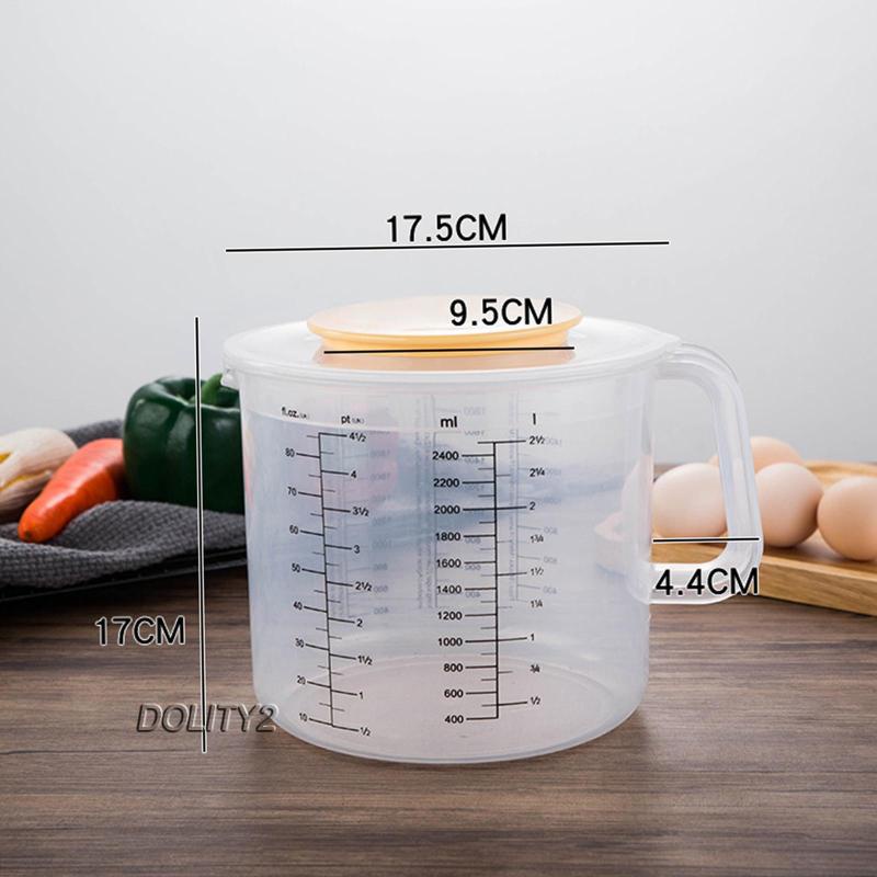 [Dolity2] Cốc Đo Lường Làm Bánh Dung Tích 2.5L