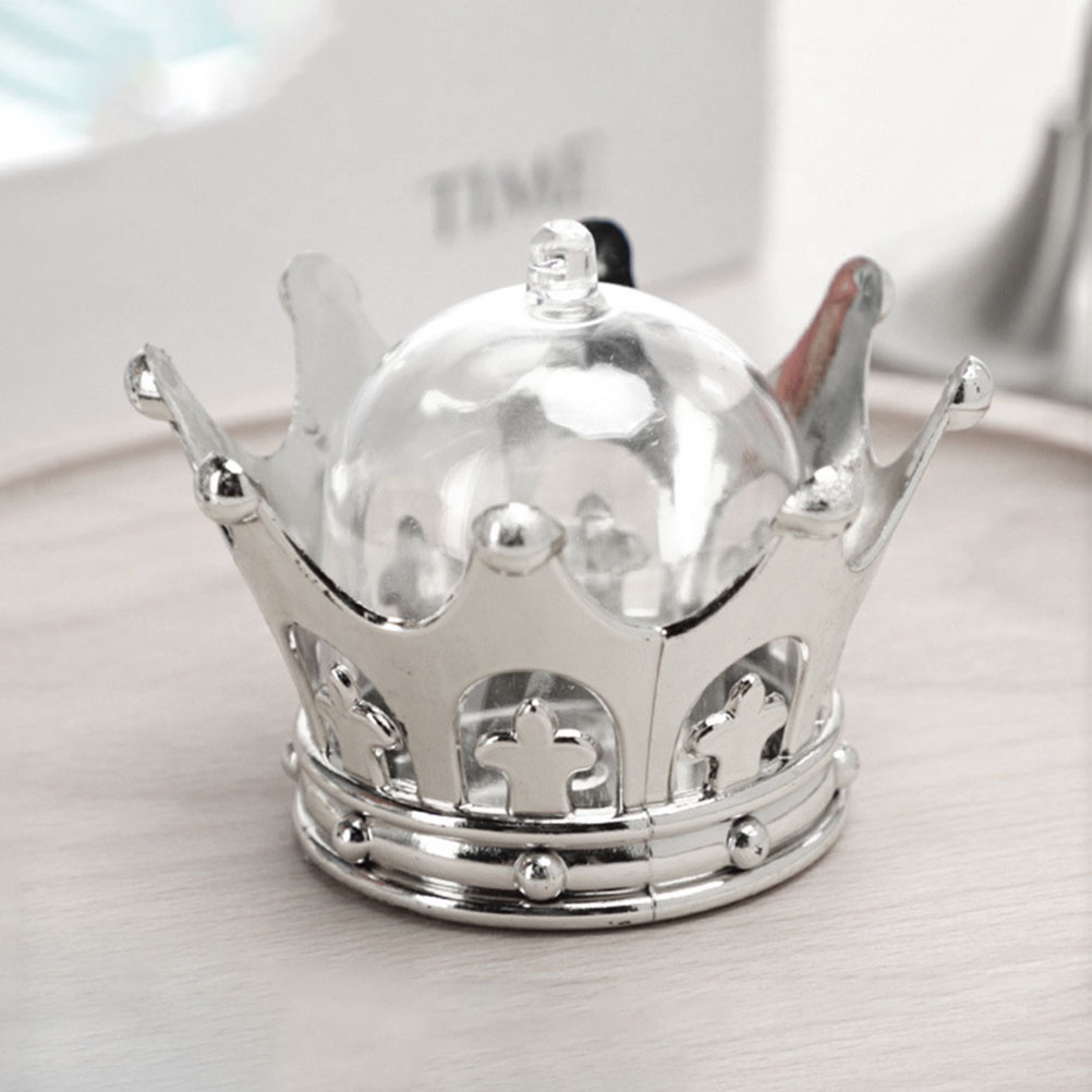 Set 12 Hộp Đựng Kẹo Hình Vương Miện Có Thể Đổ Đầy Trang Trí Tiệc Sinh Nhật Cho Bé