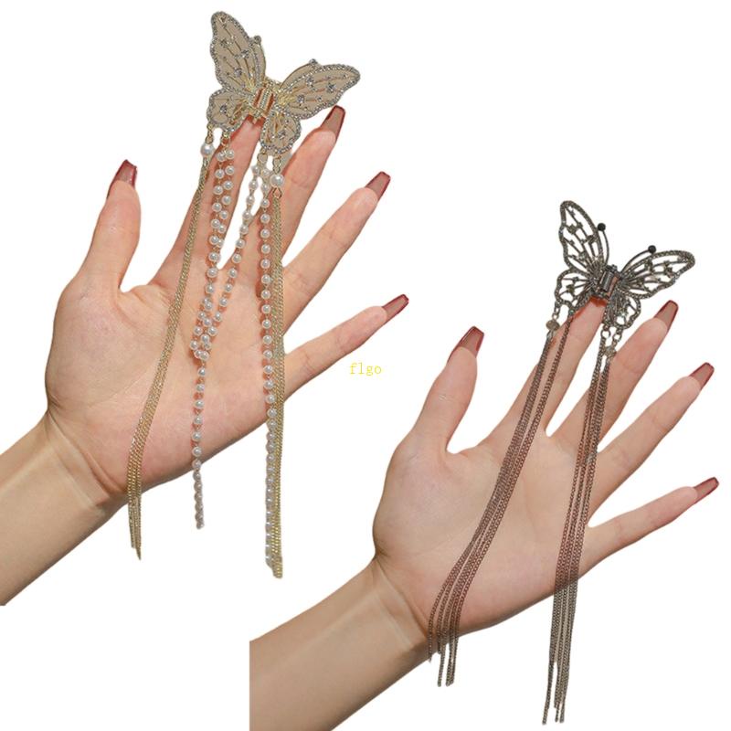 Kẹp Tóc Hình Bướm Đính Đá Phong Cách Trung Hoa Tinh Tế Cho Nữ