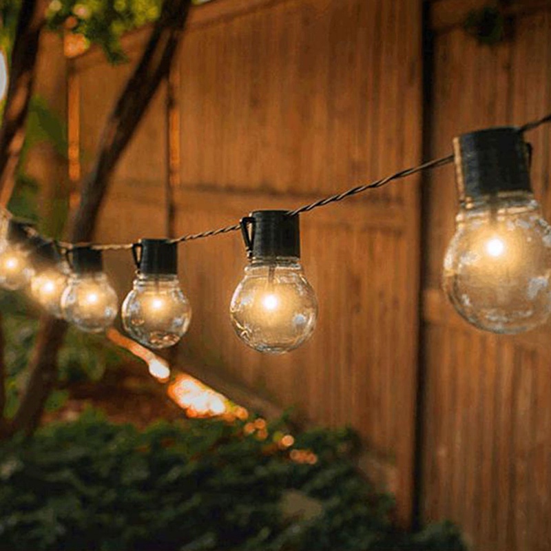 Dây Đèn LED 20 Bóng Sử Dụng Năng Lượng Mặt Trời Chống Nước Chống Vỡ Trang Trí Sân Vườn / Tiệc Tùng / Cắm Trại