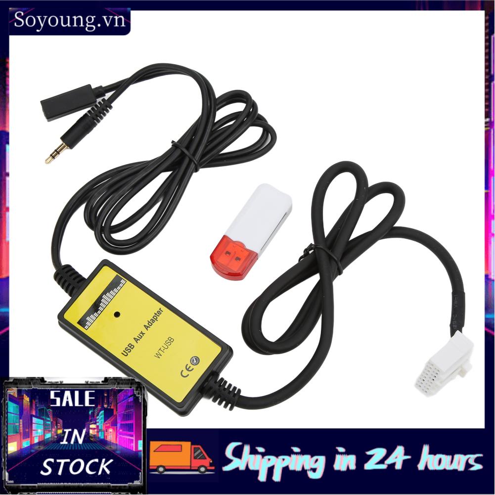 Soyoung Audio AUX Interface  Plug and Play Stable Digital Music Changer Replacement for Mazda CX7 2007‑2008 Car