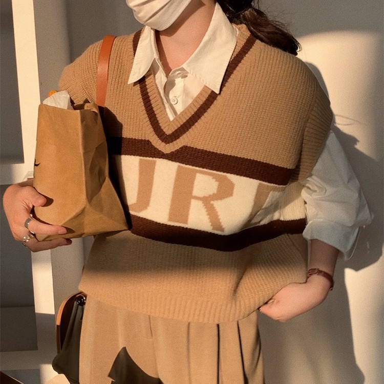 Áo Thun Nữ Tay Dài Cổ Chữ V Thời Trang Hàn Quốc