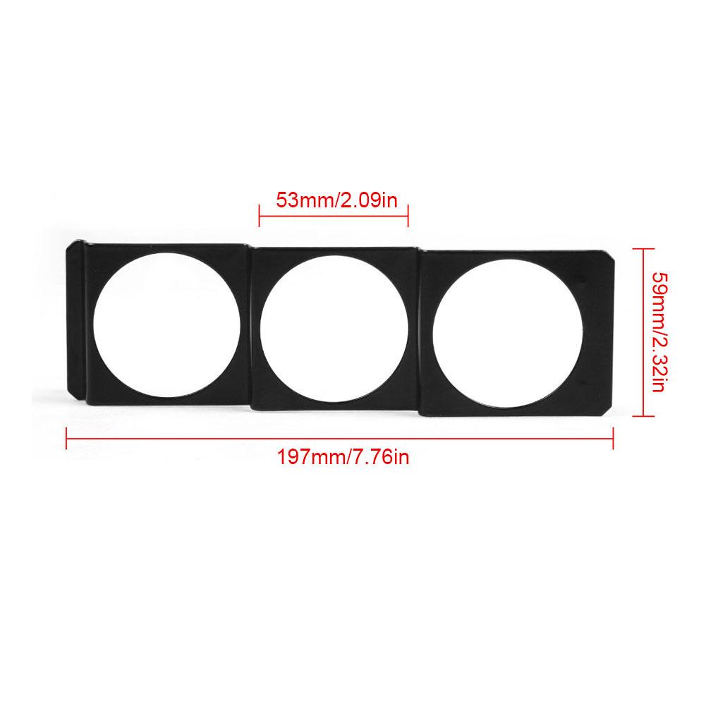 Bảng Đồng Hồ Đo Tốc Độ Radio DIN Đơn 3 Lỗ 52mm Q1W6 Màu Đen