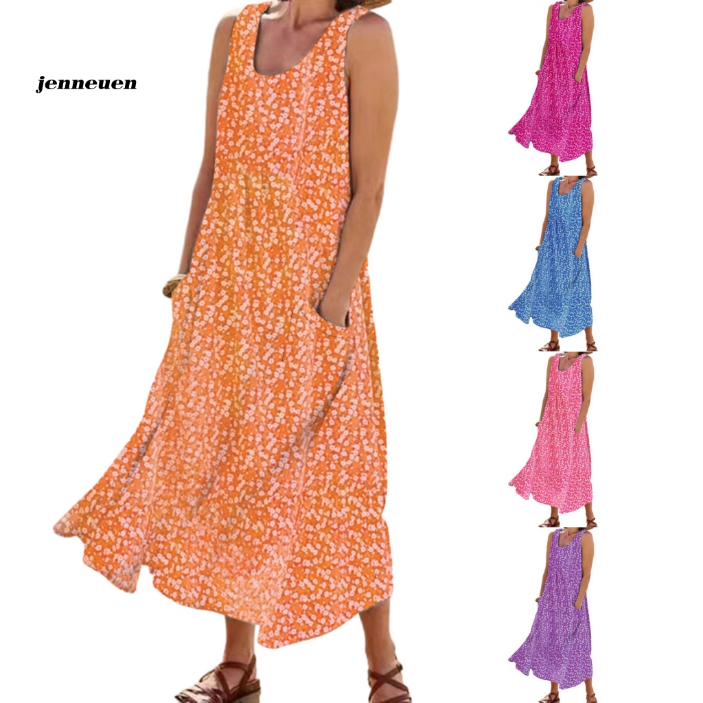 Đầm Mùa Xuân Không Tay JEN