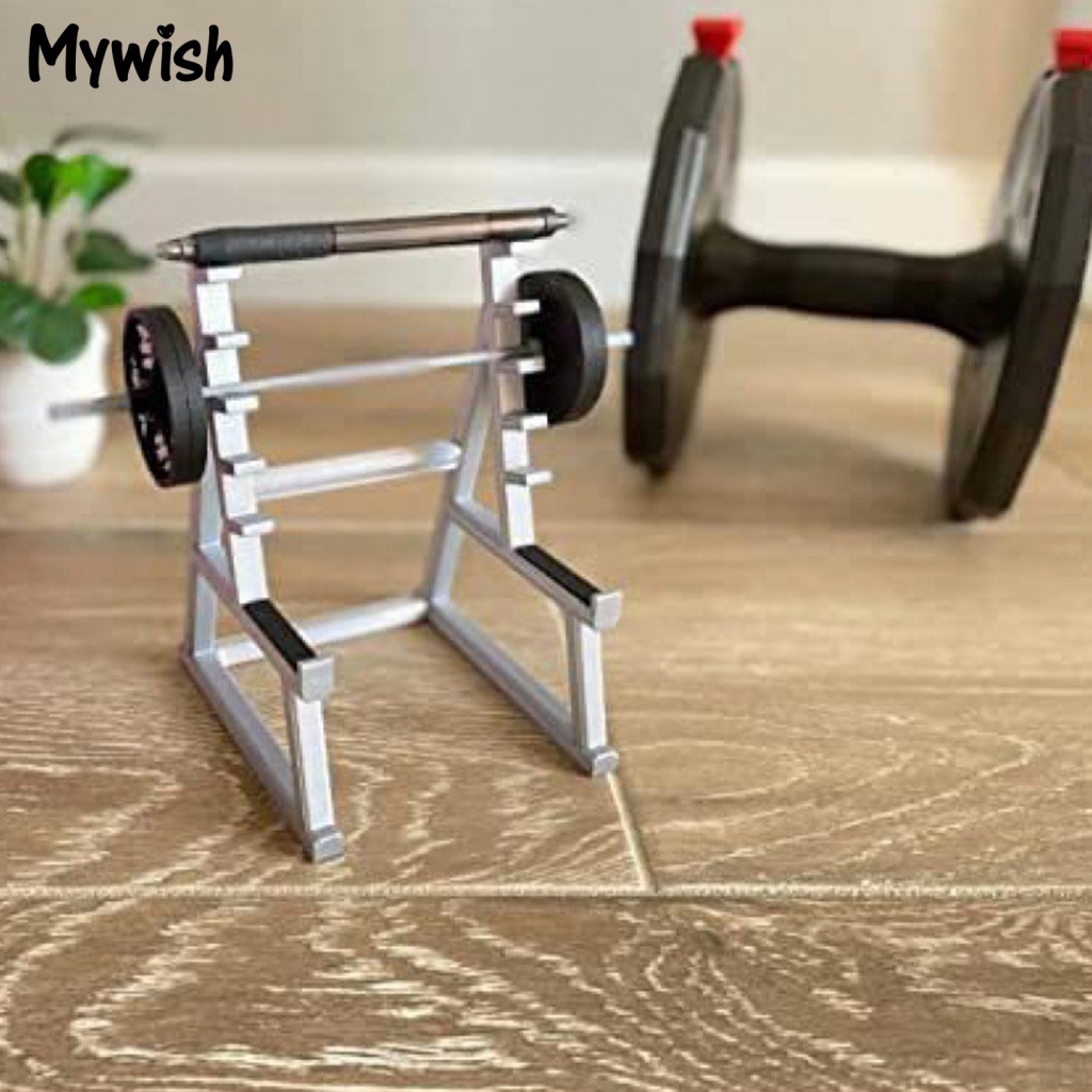 Mw * Giá Đỡ Bút Mini Màu Xám Để Bàn Trang Trí Không Dễ Biến Dạng
