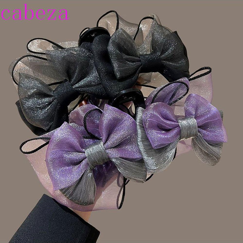 Kẹp Tóc Nơ Lưới Cỡ Lớn Phong Cách Hàn Quốc Dễ Thương Dành Cho Bạn Nữ