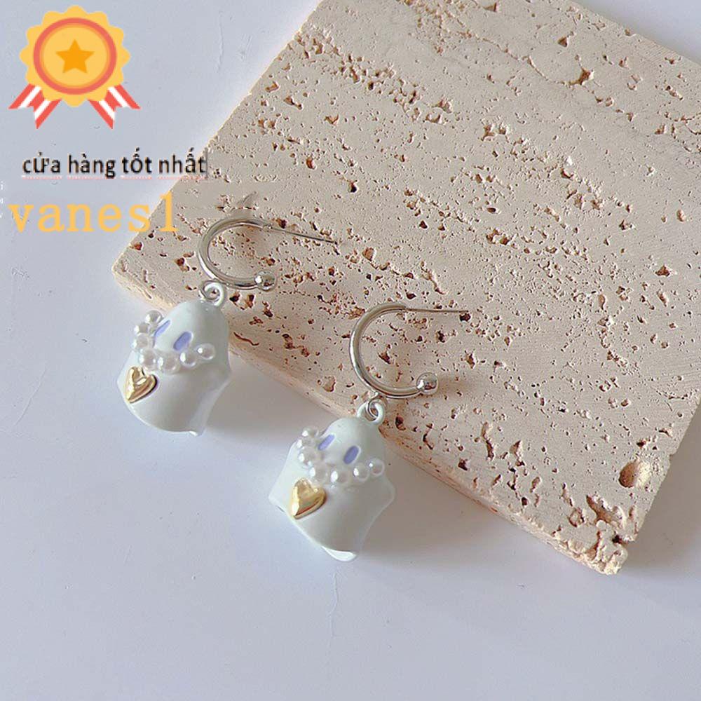 Bộ Vòng cổ + Bông Tai Hình Ma Kiểu Hàn Quốc VANES1