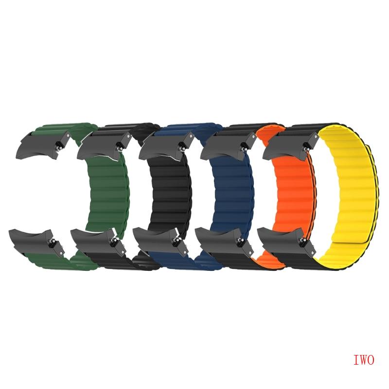 Dây Đeo Thay Thế Bằng Silicone Mềm Nam Châm Chống Mồ Hôi Cho Đồng Hồ Thông Minh IWO Watch 5 5 Pro