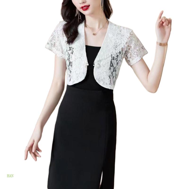 Cổ Áo Giả Thêu Họa Tiết Kiểu Hán Phục Dễ Thương