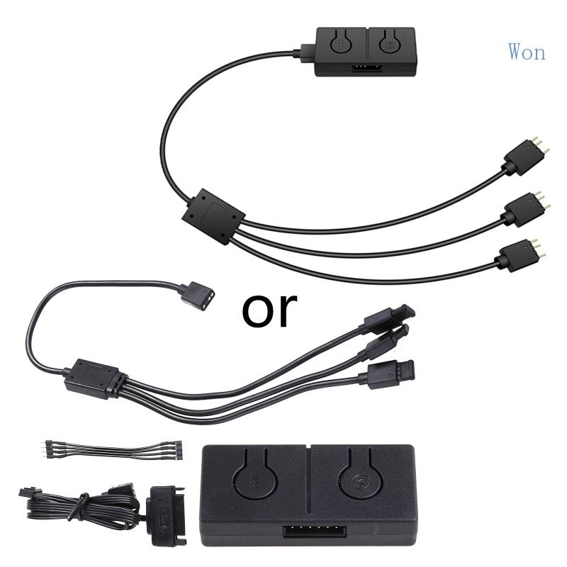 Bộ Chuyển Đổi Quạt RGB 5V Sang 12V 4pin Điều Khiển Bằng Tay