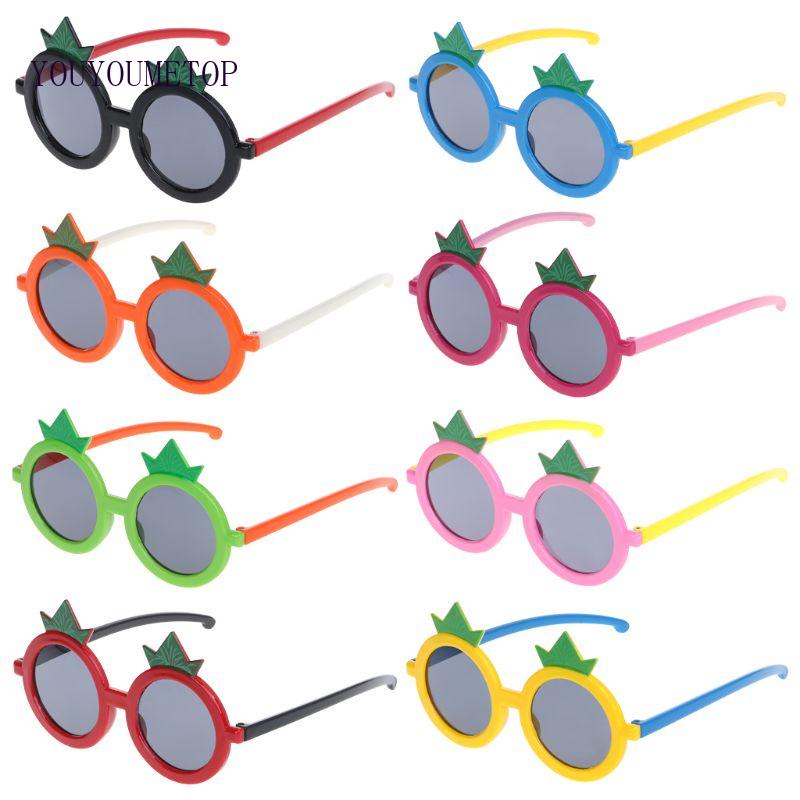 Kính Mát Phân Cực Chống Tia UV400 Gọng Tròn Họa Tiết Hoạt Hình Xinh Xắn Cho Bé