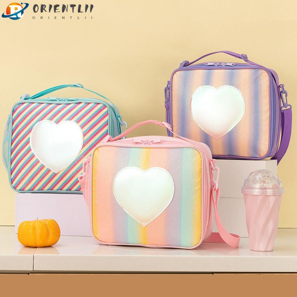 Túi Đựng Cơm Trưa Cách Nhiệt Màu Laser Tiện Dụng Hiệu Orentlii