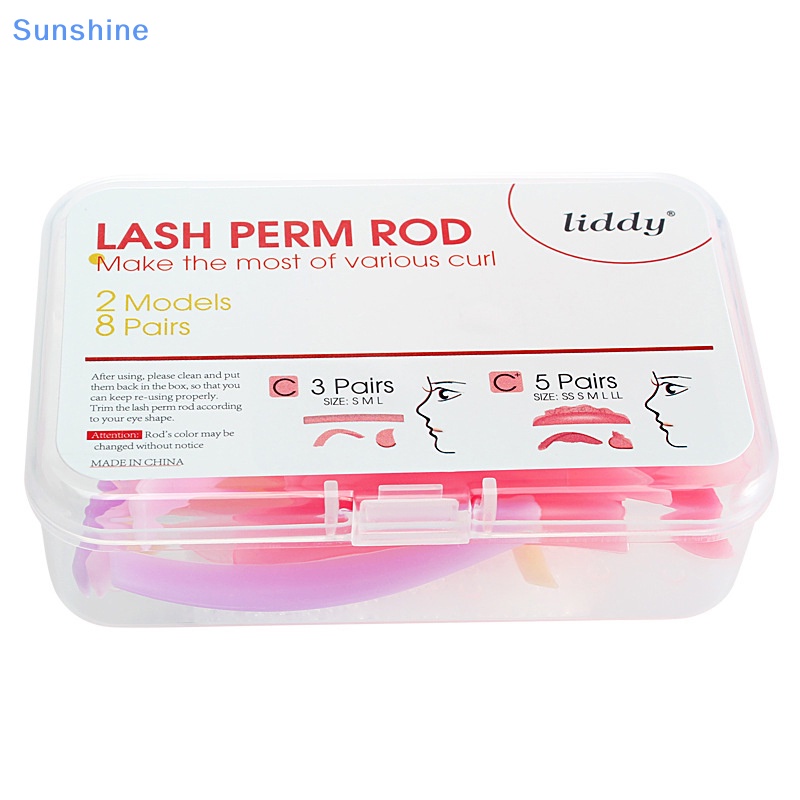 Set 8 Cặp Đệm Silicon Nhiều Màu Sắc Hỗ Trợ Uốn Cong Lông Mi Có Thể Tái Sử Dụng