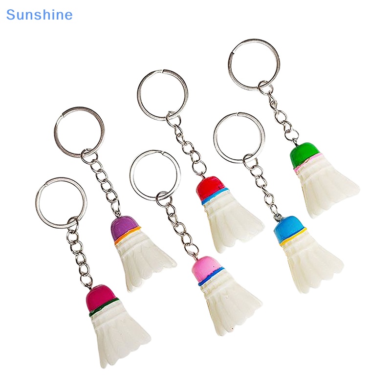 Móc Chìa Khóa Hình Quả Cầu Lông Bằng PVC Dễ Thương