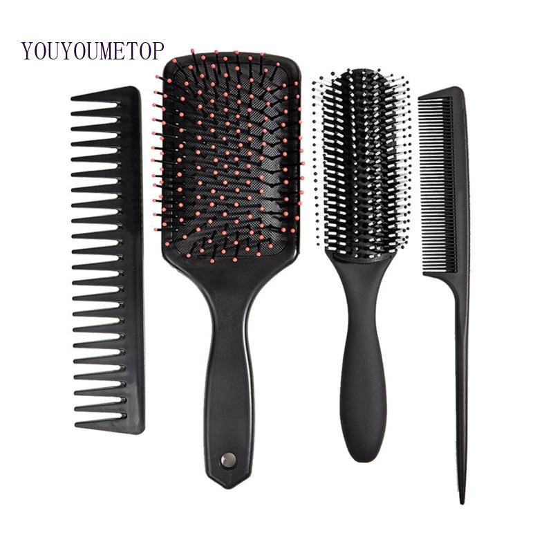 Set 4 Lược Chải Tóc Xoăn Dày Cho Bạn Nữ YOUYO
