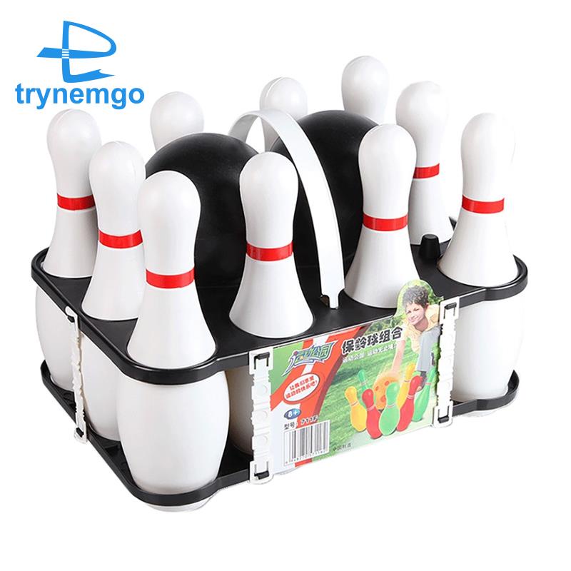 1 Bộ Đồ Chơi Bowling 2 Quả Bóng Với 10 Pin Cho Trẻ Em Và Người Lớn
