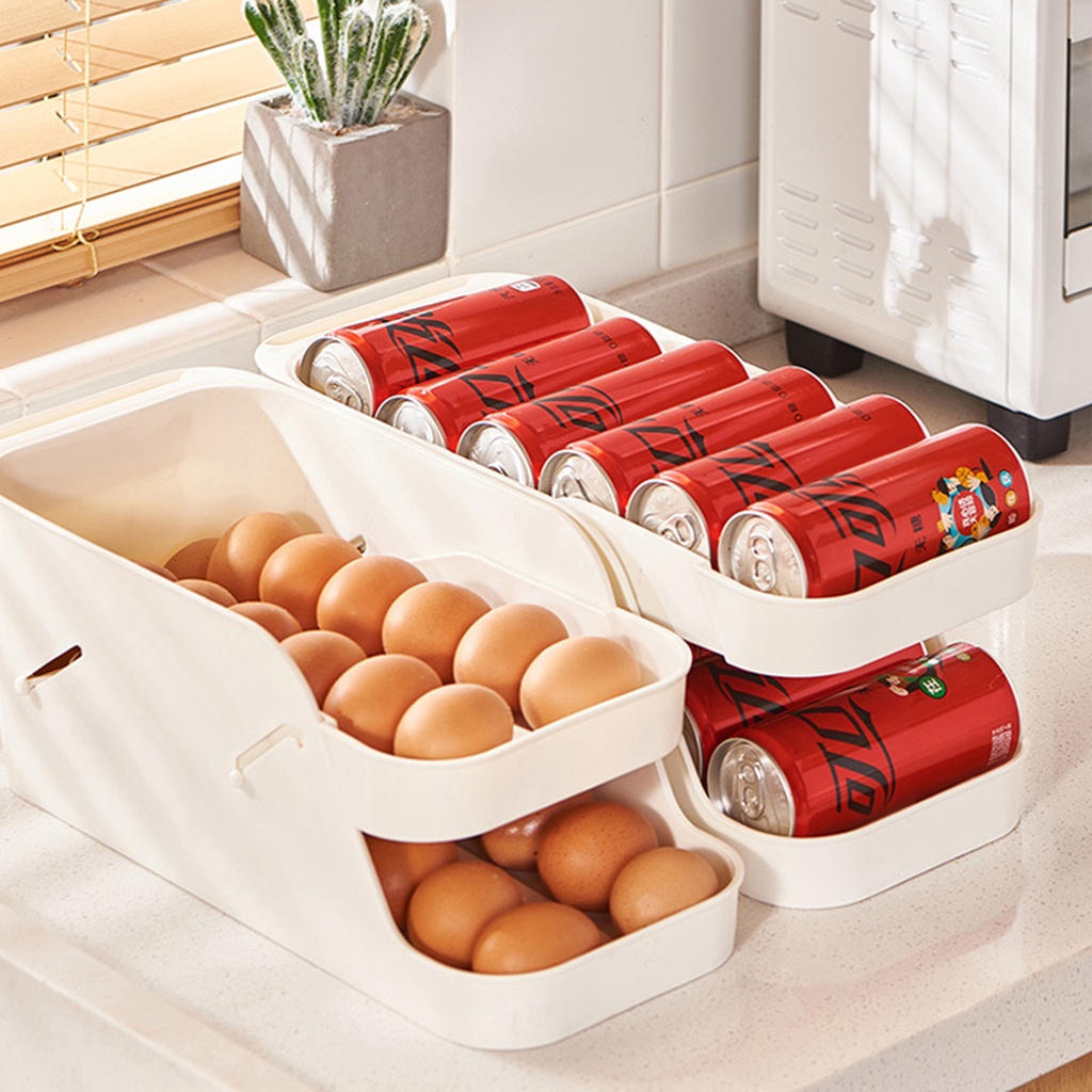 Giá Đựng Trứng Cuộn Tự Động Cho Tủ Lạnh Nhà Bếp