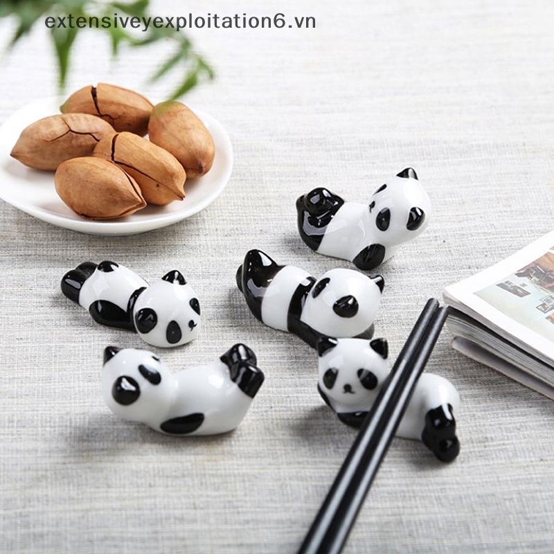 [EE] Khay Đựng Đồ Ăn Bằng Sứ Hình Gấu Trúc Dễ Thương Phong Cách Trung Hoa